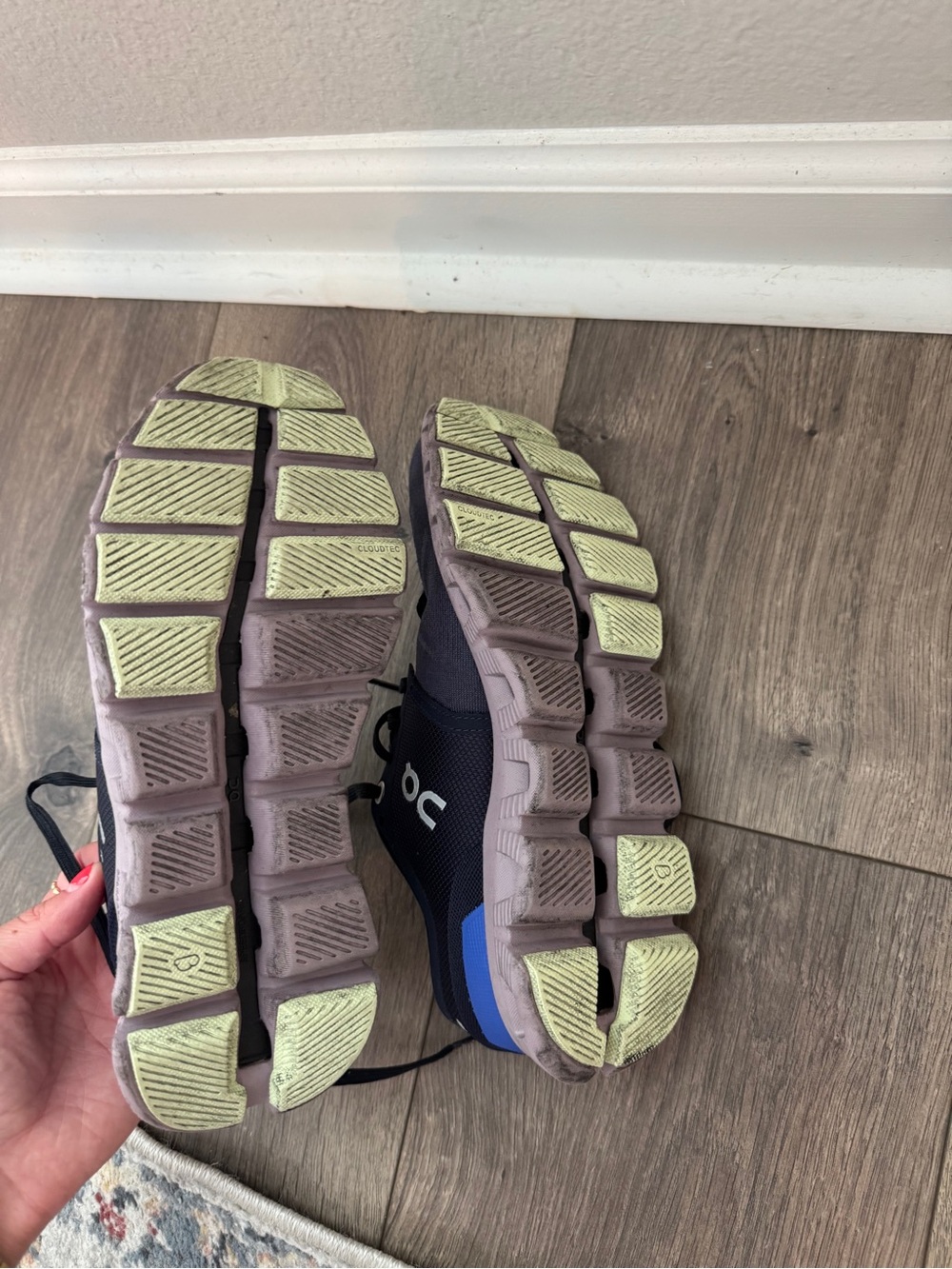 On Running Women’s Sneakers - Navy and Light Purple - Picture 3 of 3